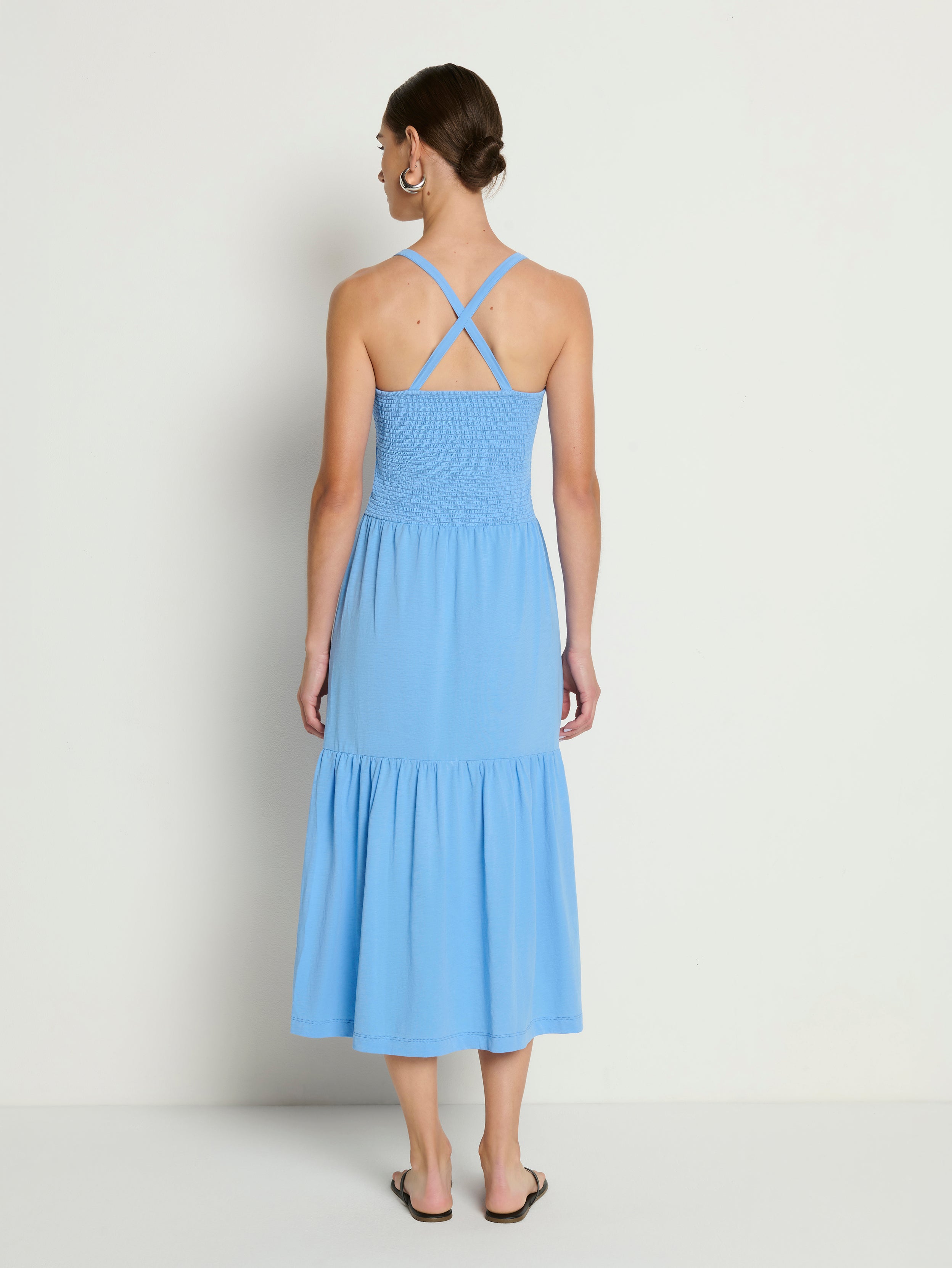 Penelope Smocked Midi—Laguna | Nation Los Angeles