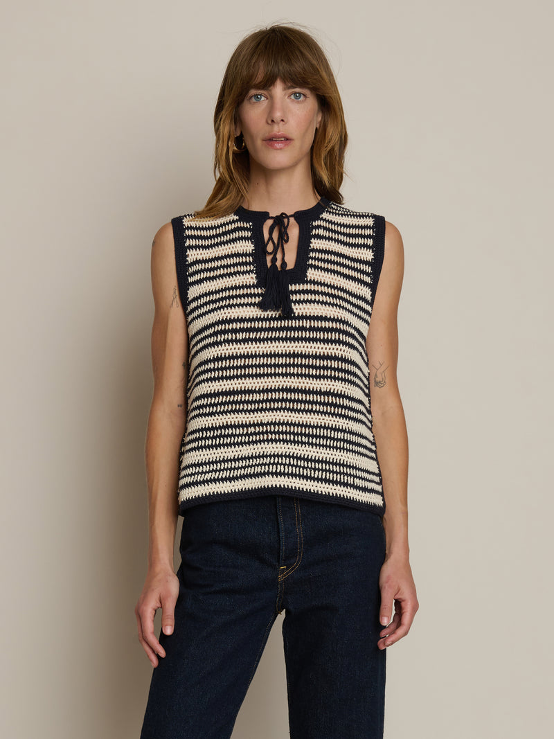 Nation Los Angeles Priscilla Crochet Tank 