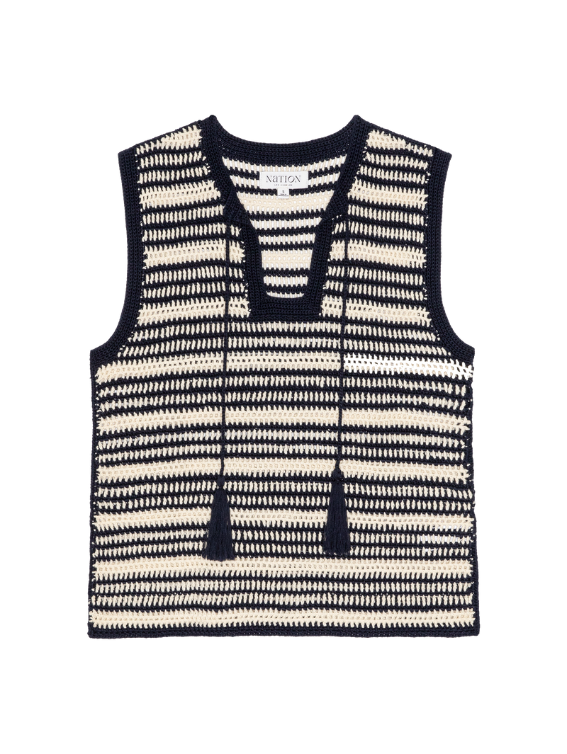 Nation Los Angeles Priscilla Crochet Tank 