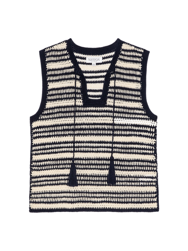Nation Los Angeles Priscilla Crochet Tank 