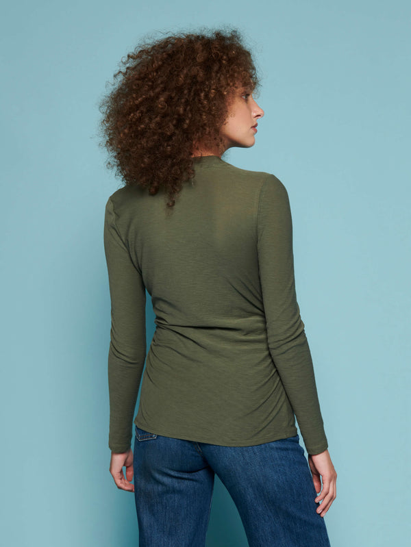 NATION LTD Rita Mock Neck Long Sleeve
