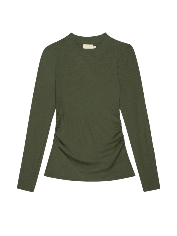 NATION LTD Rita Mock Neck Long Sleeve