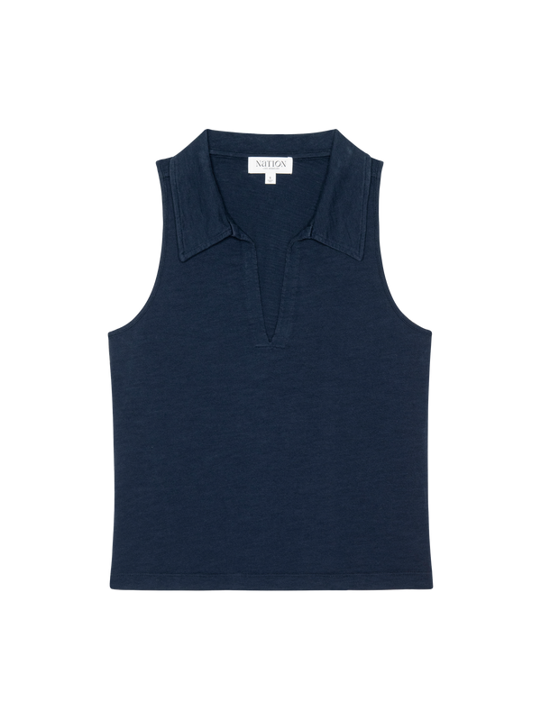 Nation Los Angeles Roberta Collared Tank