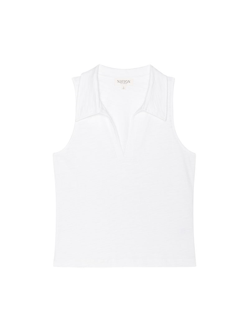 Nation Los Angeles Roberta Collared Tank