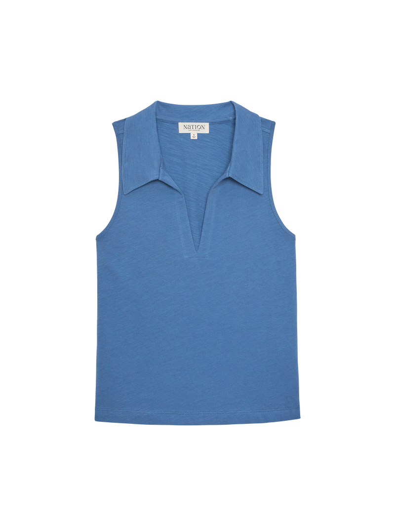 Nation Los Angeles Roberta Collared Tank