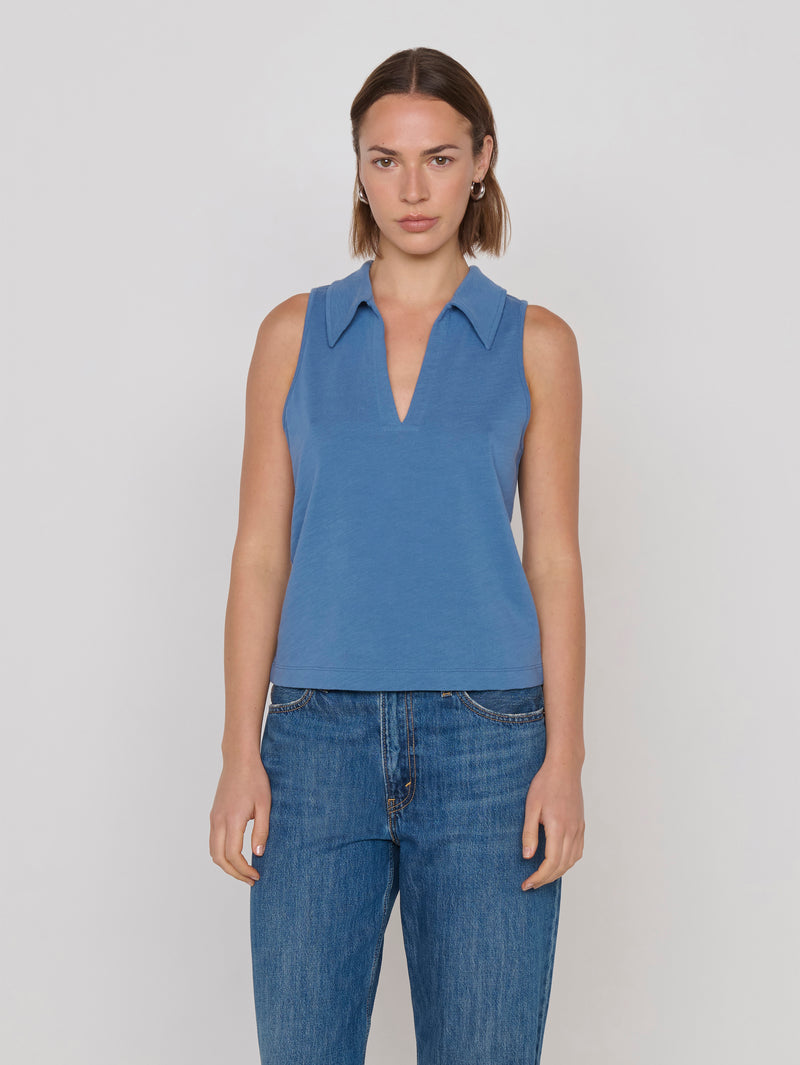 Nation Los Angeles Roberta Collared Tank