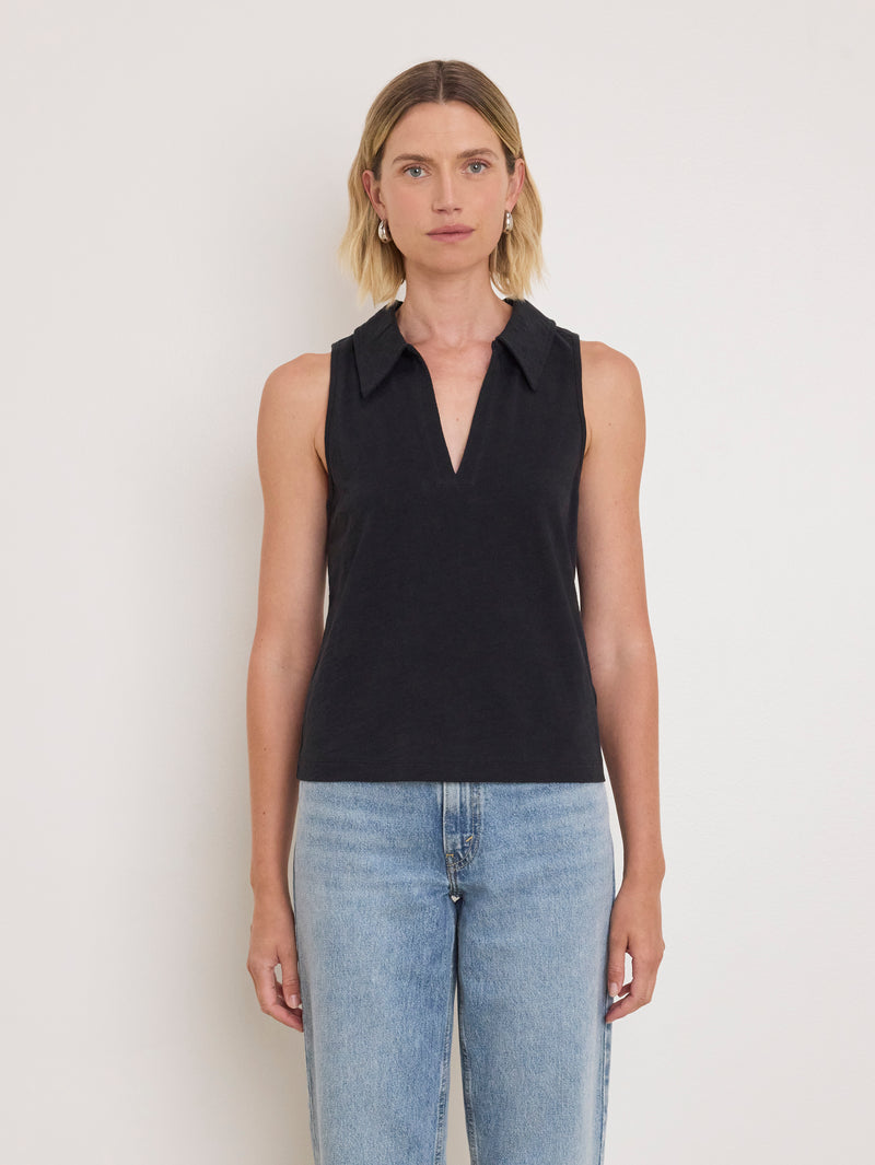 Nation Los Angeles Roberta Collared Tank