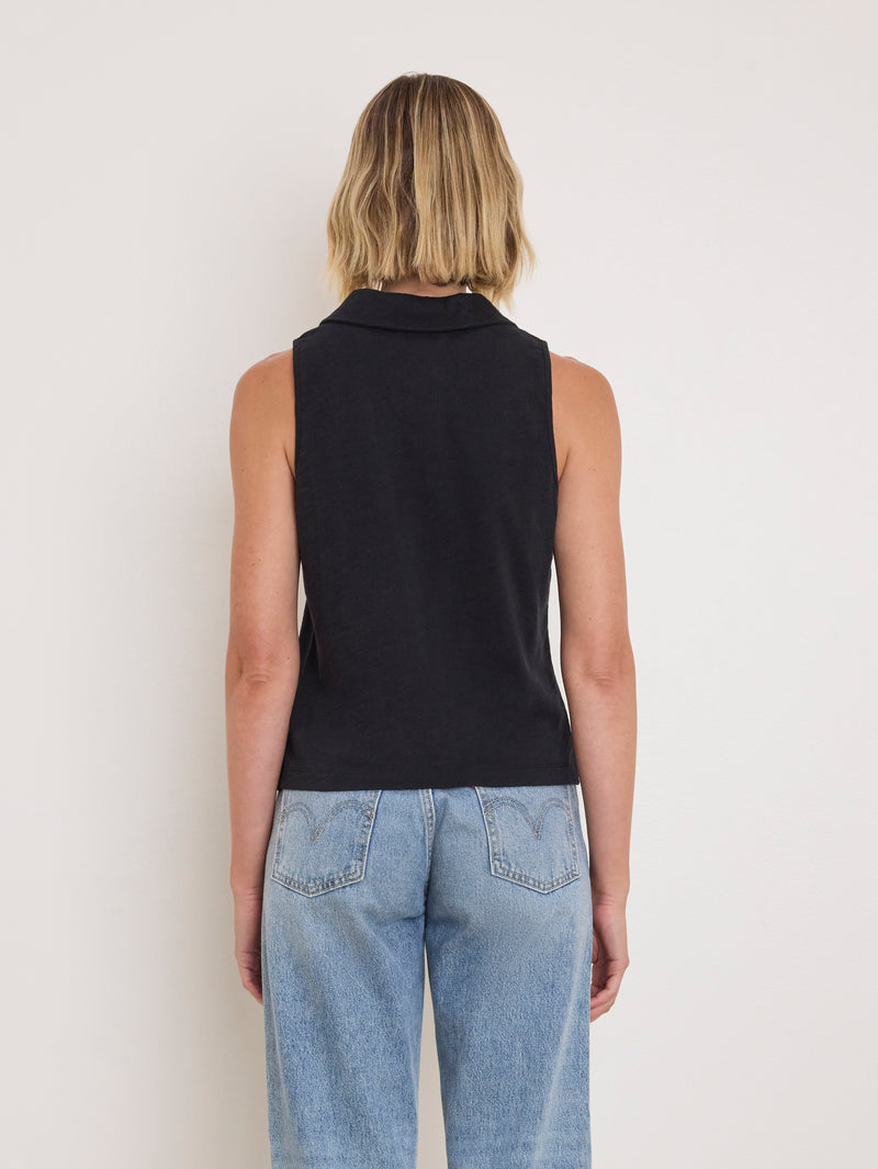 Nation Los Angeles Roberta Collared Tank