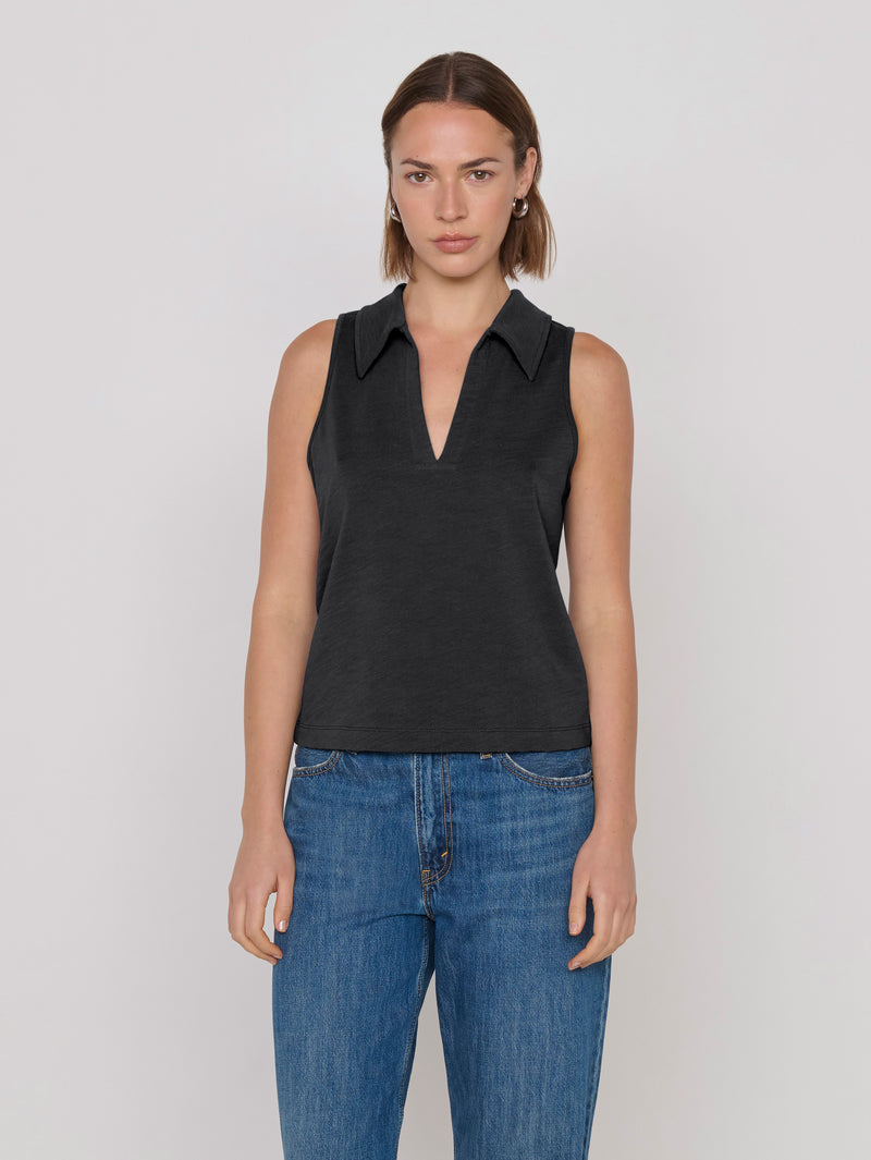 Nation Los Angeles Roberta Collared Tank