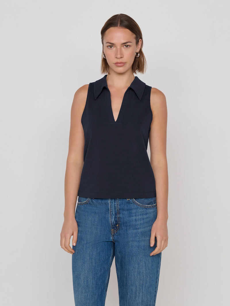 Nation Los Angeles Roberta Collared Tank
