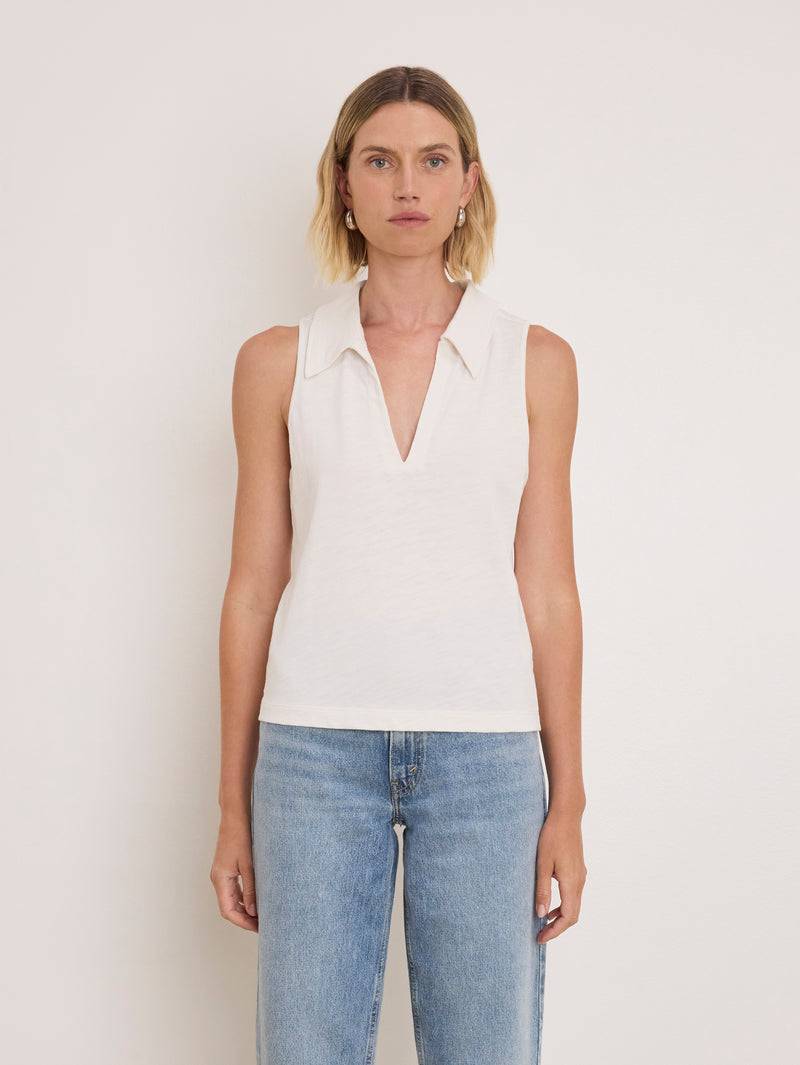 Nation Los Angeles Roberta Collared Tank