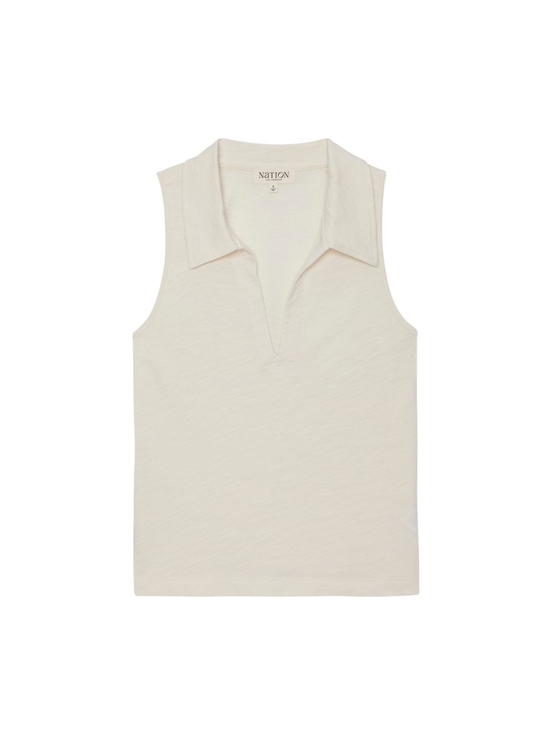 Nation Los Angeles Roberta Collared Tank