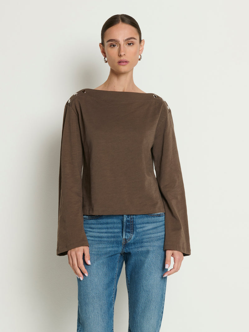 Nation Los Angeles Rochelle Boatneck Tee