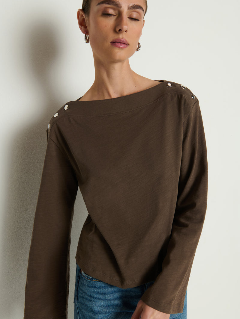 Nation Los Angeles Rochelle Boatneck Tee