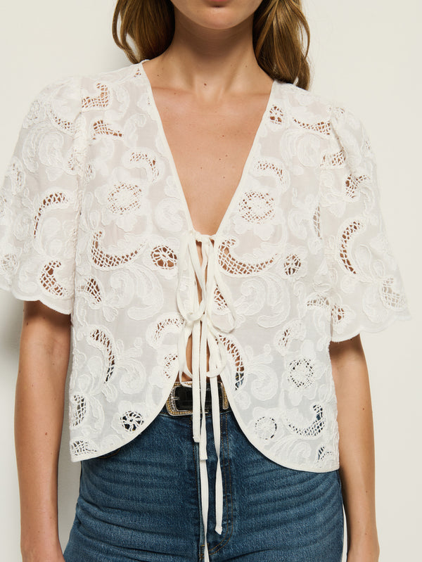 Nation Los Angeles Rosalyn Tie Top