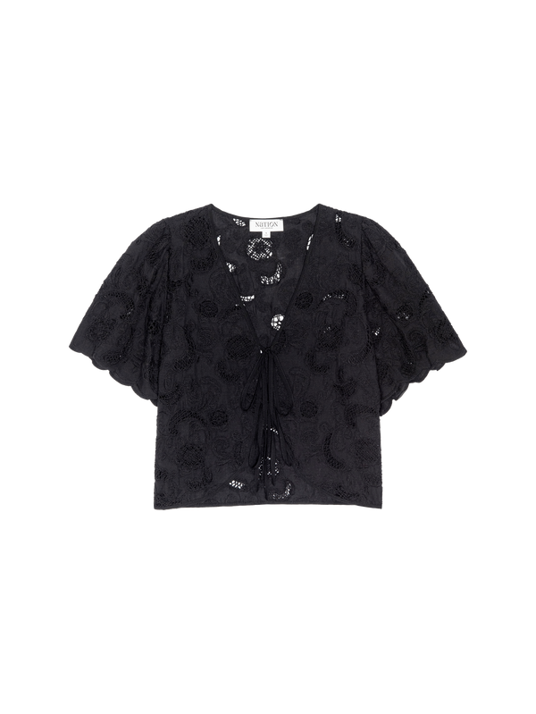 Nation Los Angeles Rosalyn Tie Top