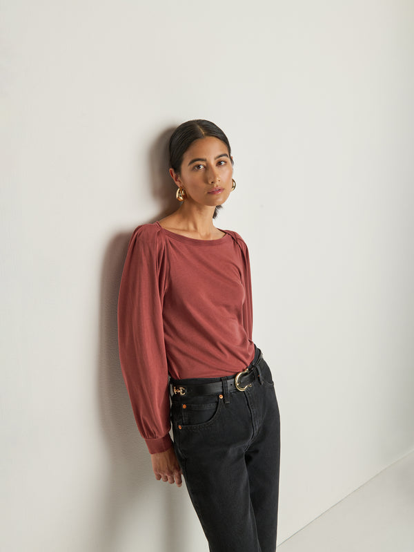 Nation Los Angeles Sammy Envelope Neck Tee