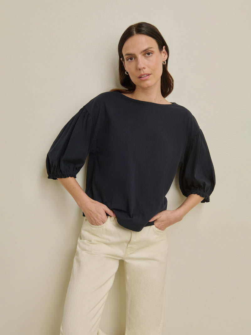 Nation Los Angeles Sandra Boatneck Top