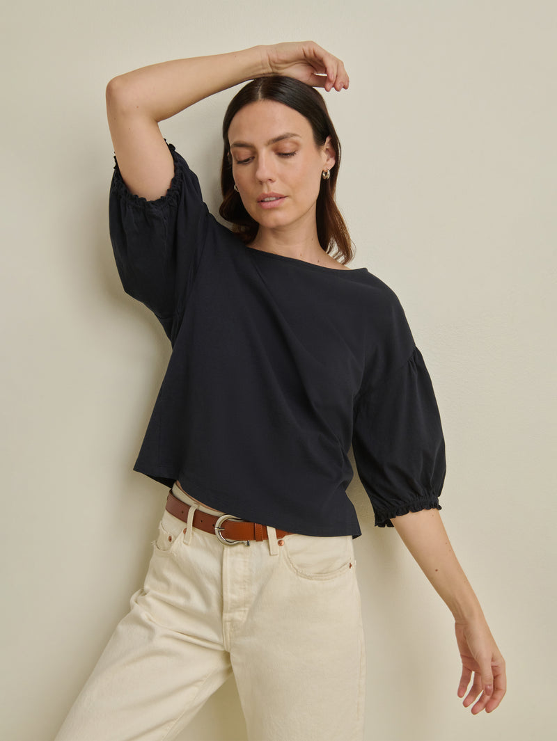 Nation Los Angeles Sandra Boatneck Top