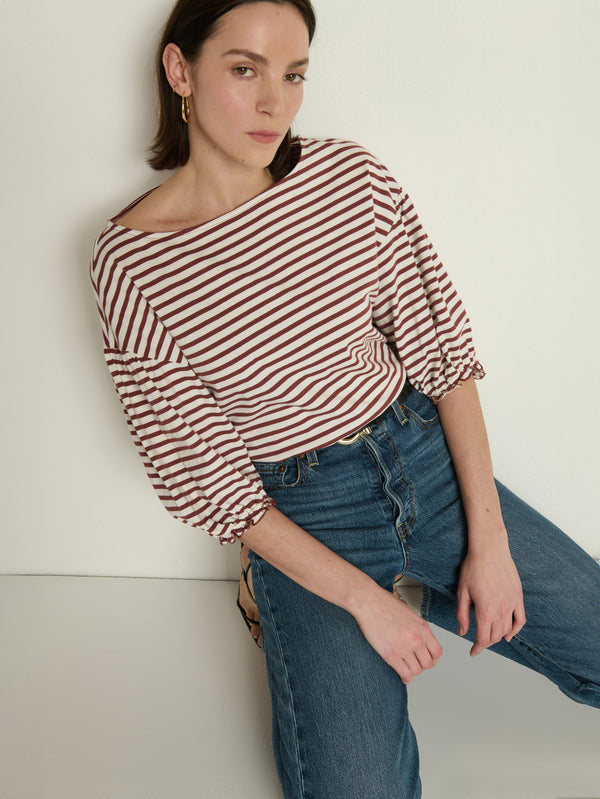 Nation Los Angeles Sandra Boatneck Top