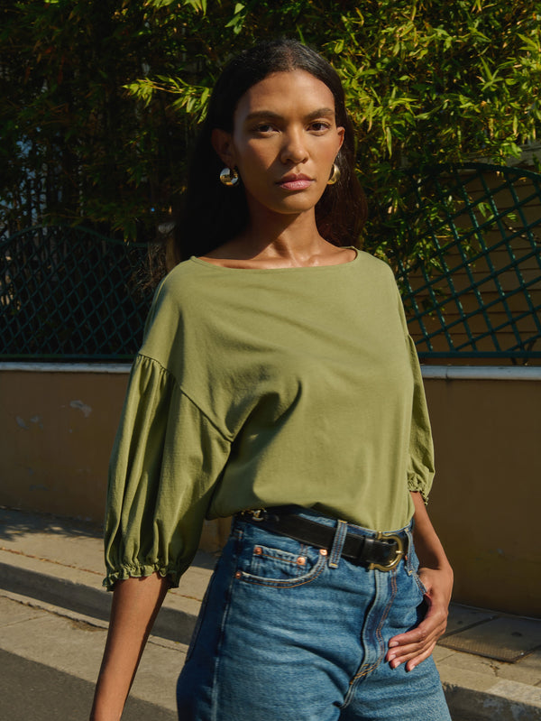 Nation Los Angeles Sandra Boatneck Top