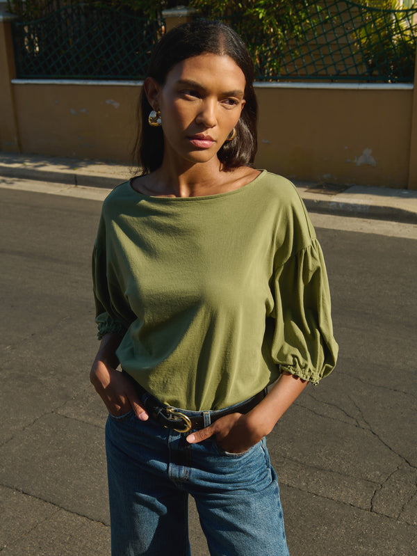 Nation Los Angeles Sandra Boatneck Top