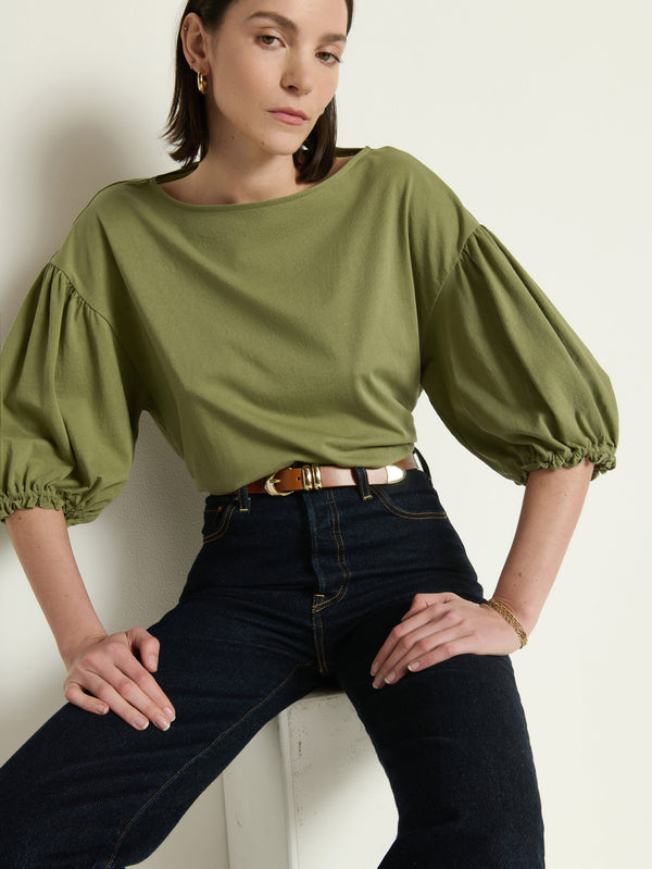 Nation Los Angeles Sandra Boatneck Top