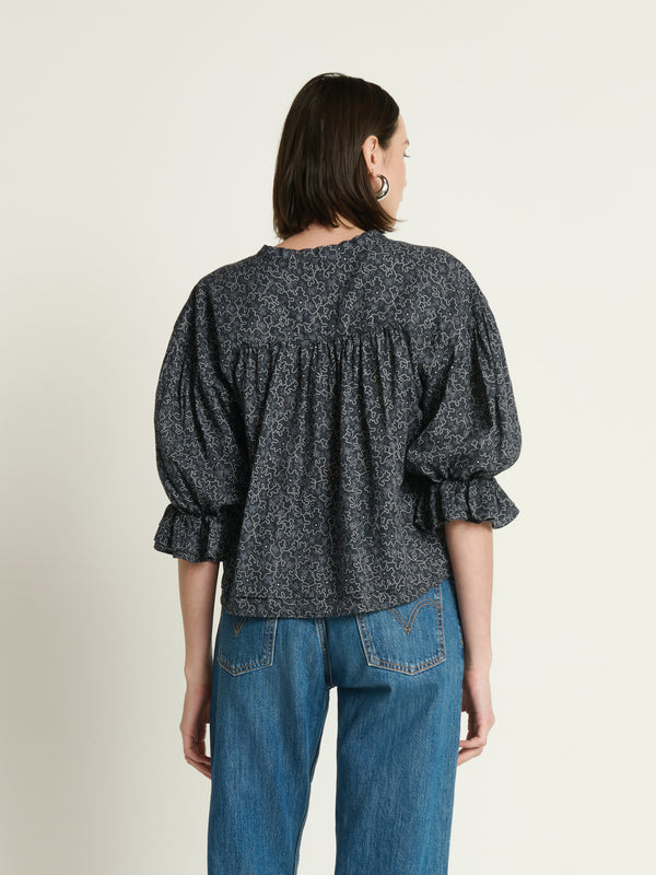 Nation Los Angeles Scarlet Pintuck Blouse