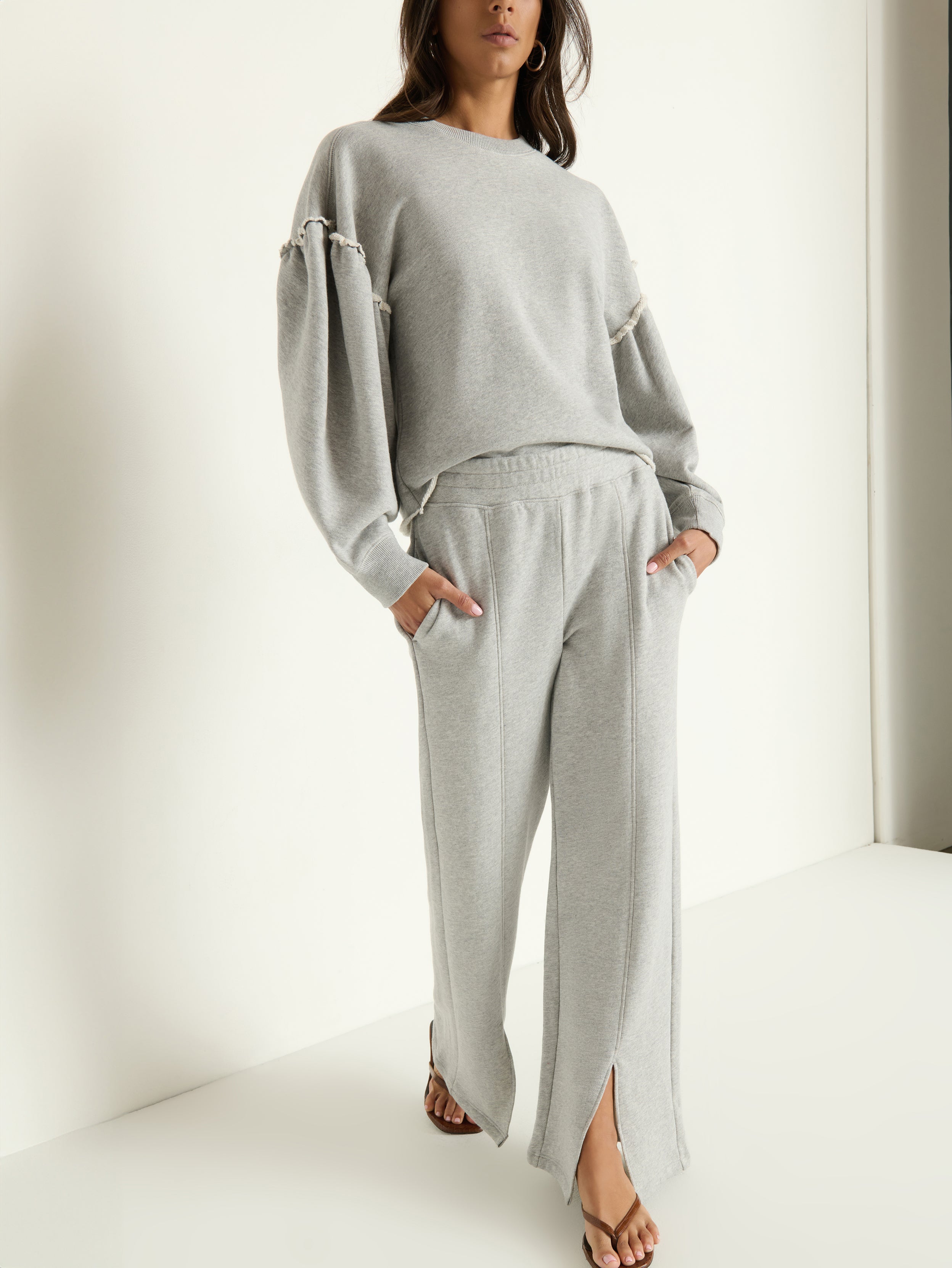 Lincoln Knit Pant - Heather Grey | Nation Los Angeles