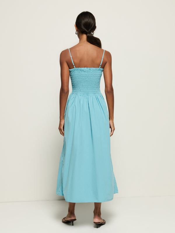 Nation Los Angeles Sibelle Smocked Midi