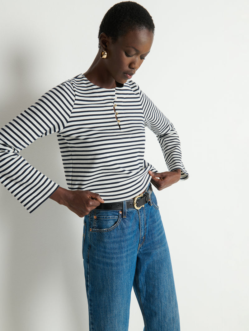 Nation Los Angeles Silvia Long Sleeve Top