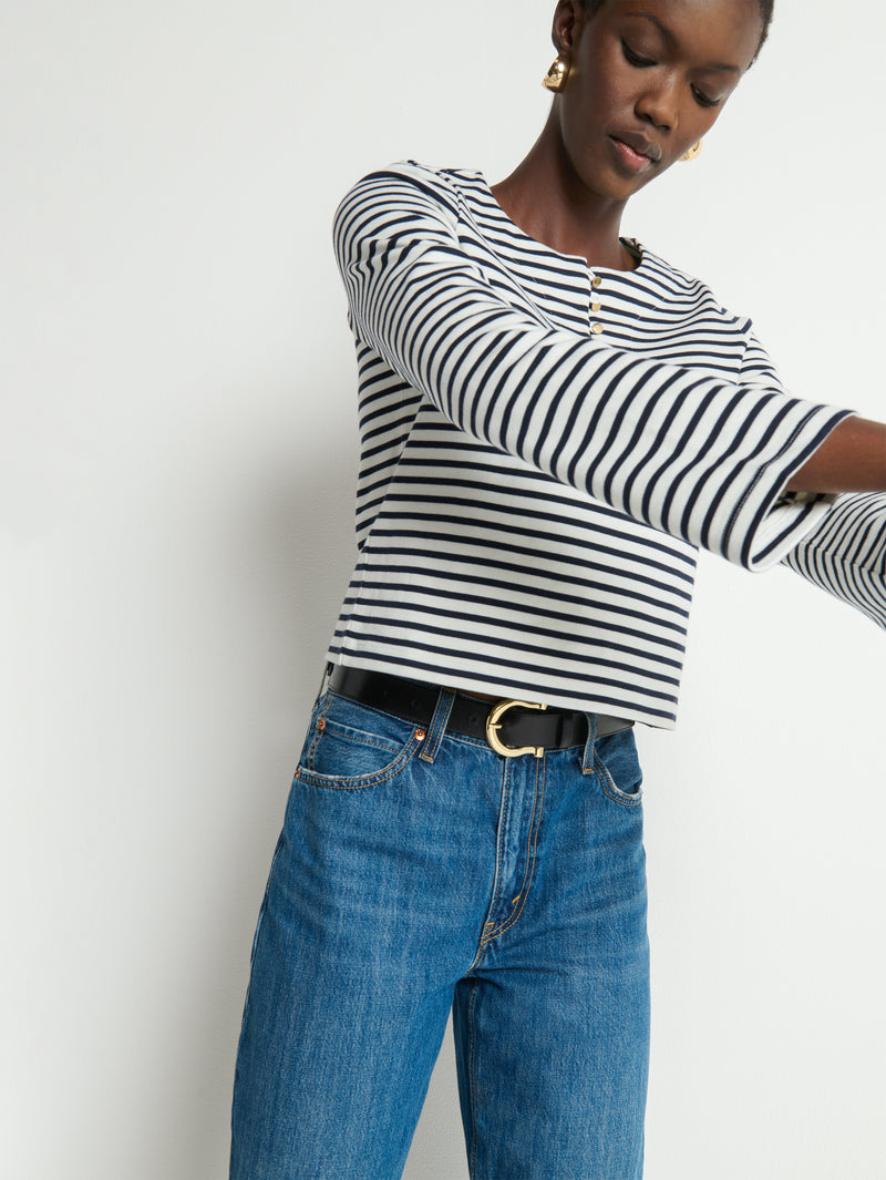 Nation Los Angeles Silvia Long Sleeve Top