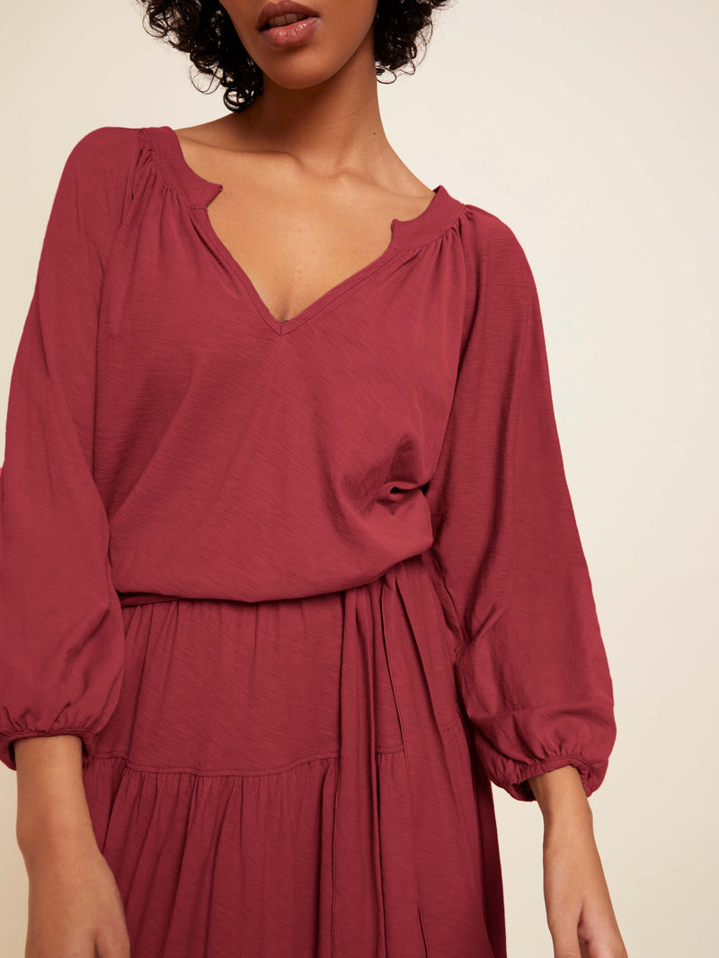 NATION LTD Simona Easy Peasant Dress