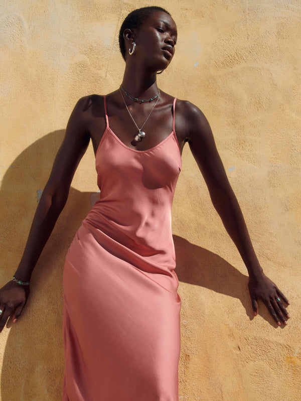 NATION LTD Sofia Bias Cut Slip 
