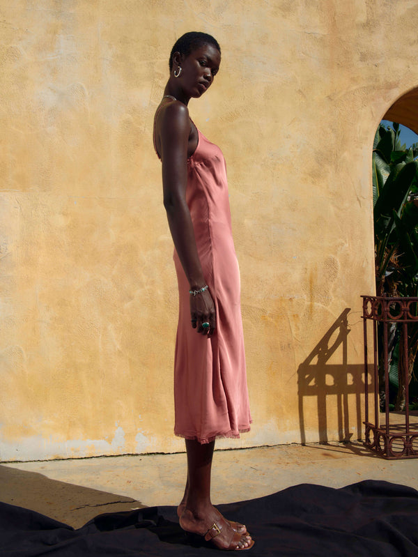NATION LTD Sofia Bias Cut Slip 