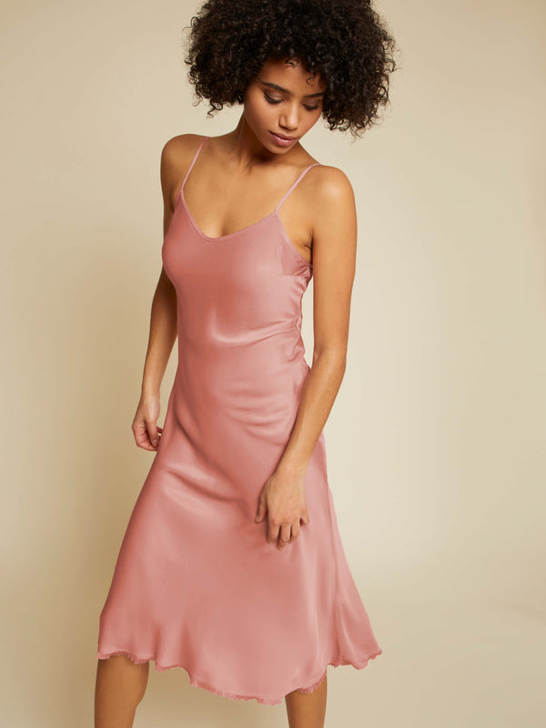 NATION LTD Sofia Bias Cut Slip 