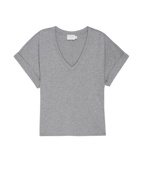 NATION LTD Stevie Cuffed V-Neck
