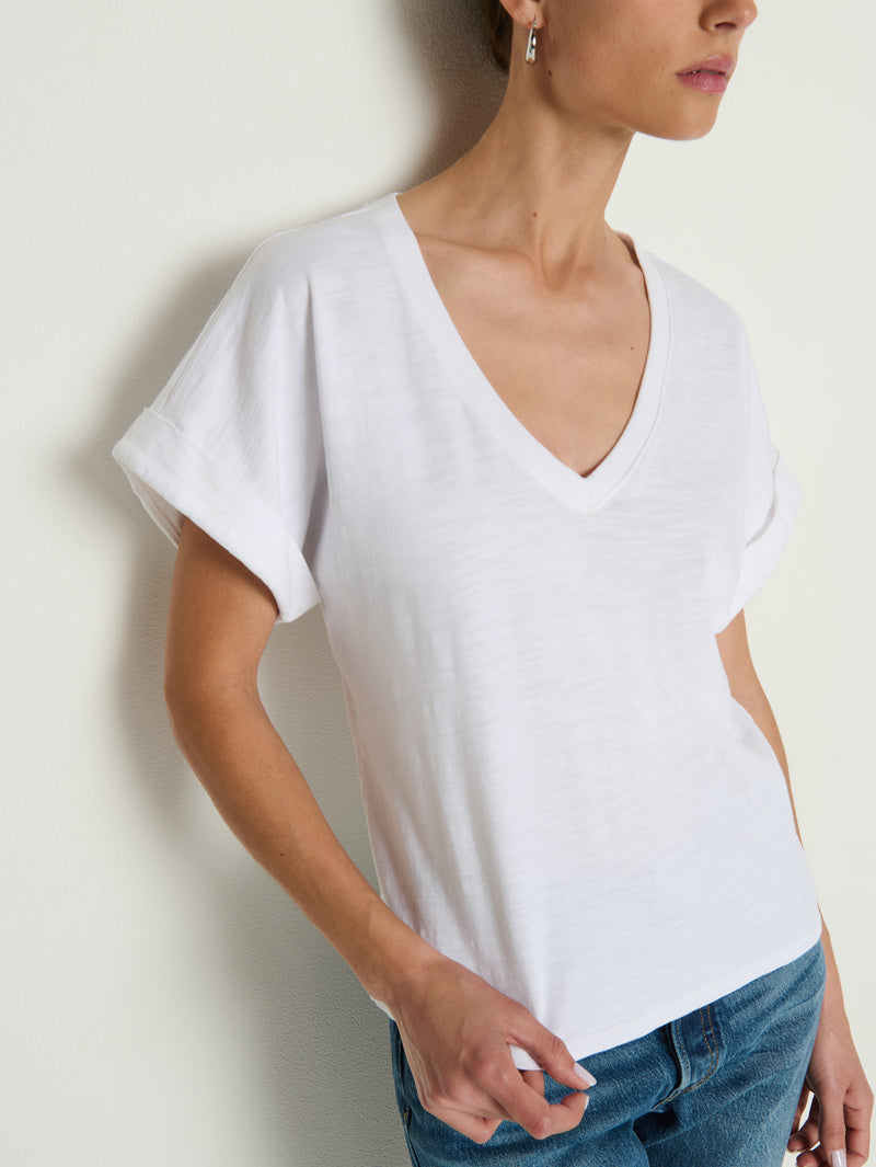 Nation Los Angeles Stevie Cuffed V Neck