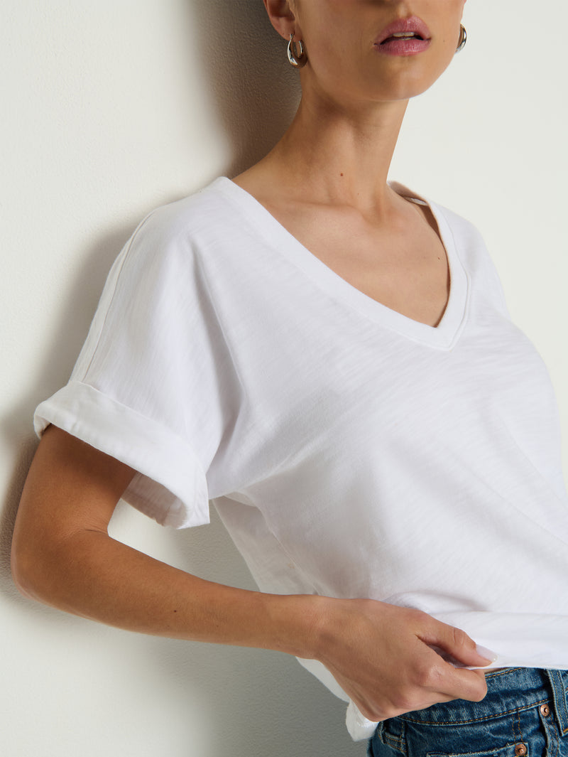 Nation Los Angeles Stevie Cuffed V Neck