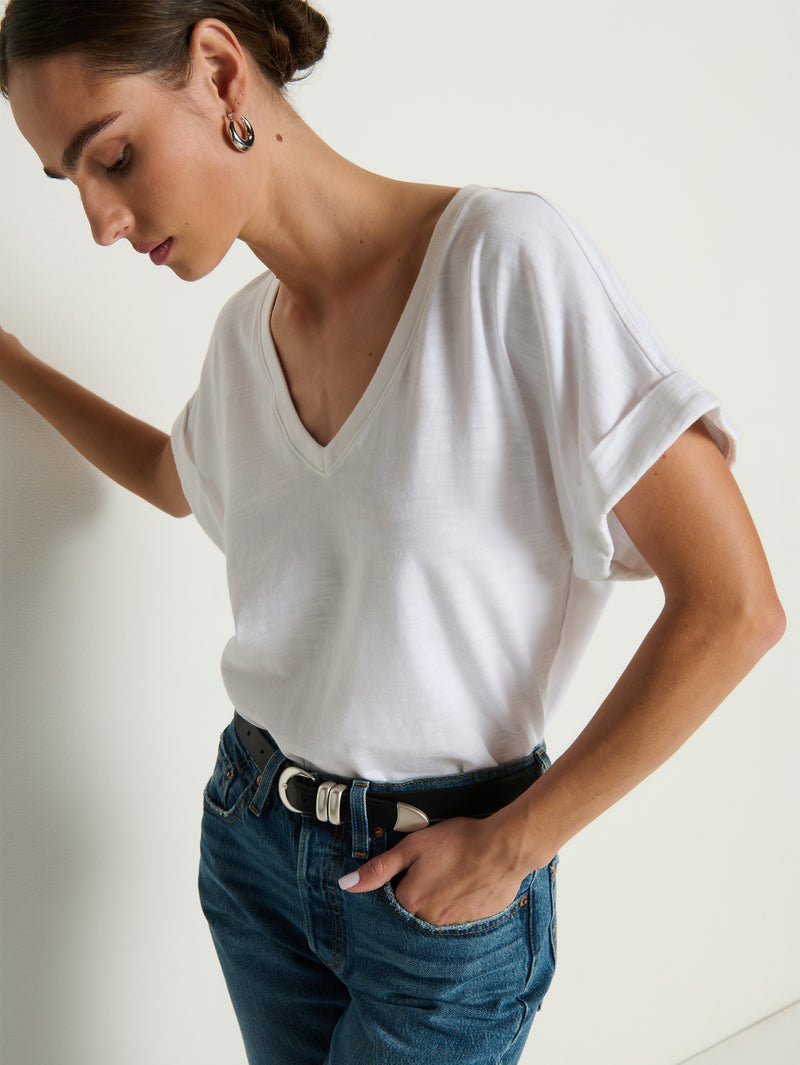 Nation Los Angeles Stevie Cuffed V Neck