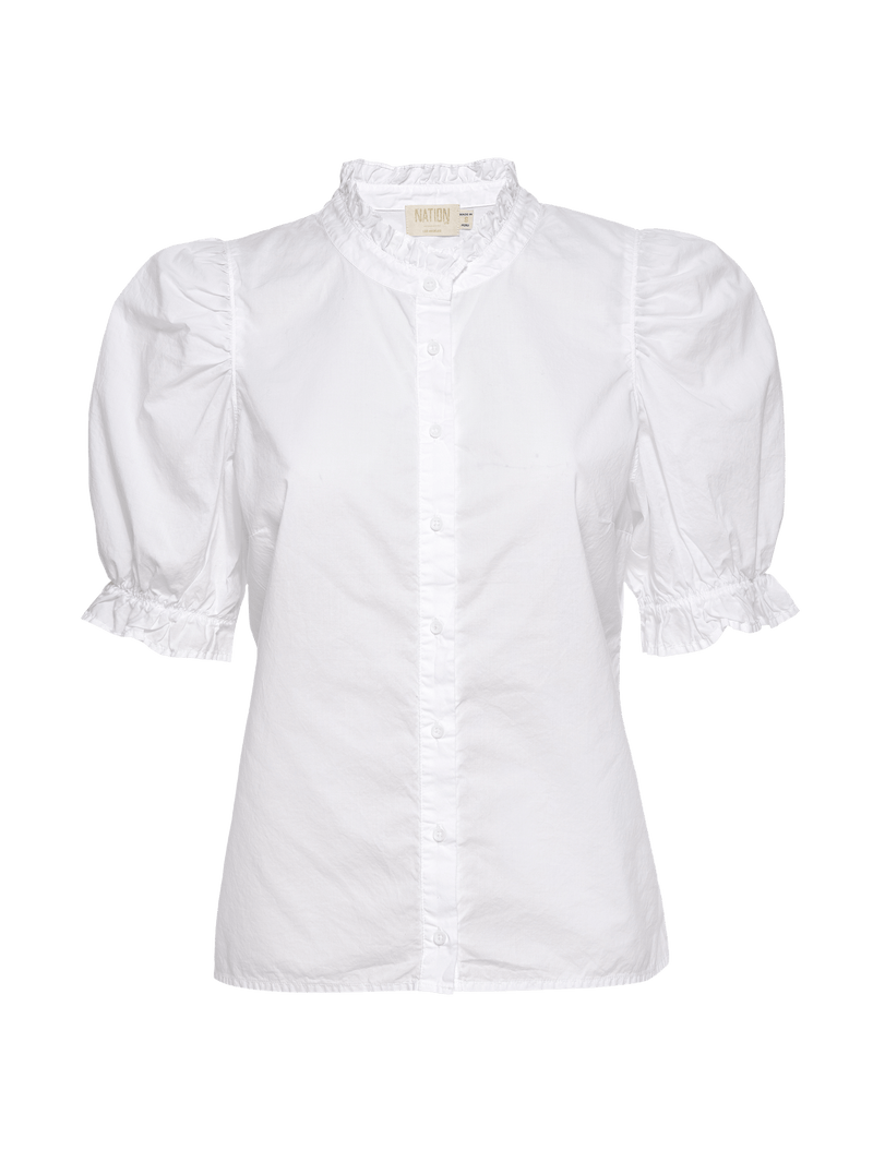 Suzette Puff Sleeve Button Up | NATION LTD