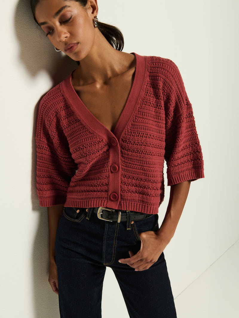 Nation Los Angeles Tabby Crochet Cardi