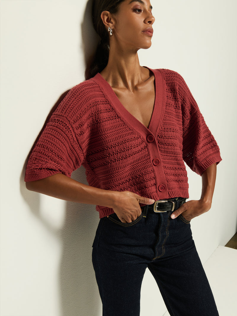 Nation Los Angeles Tabby Crochet Cardi