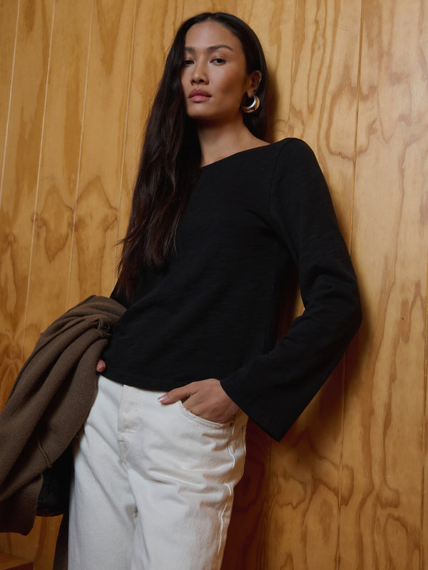 Nation Los Angeles Tavin Tie Back Top