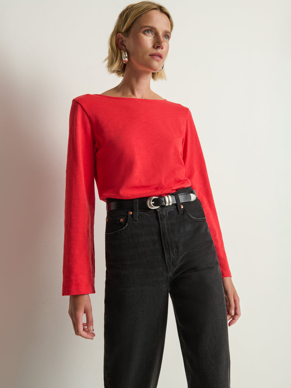 Nation Los Angeles Tavin Tie Back Top