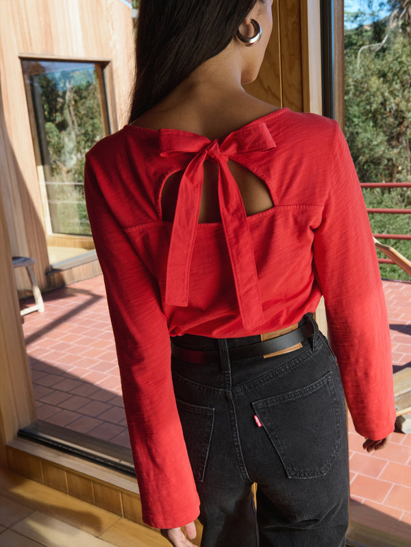 Nation Los Angeles Tavin Tie Back Top