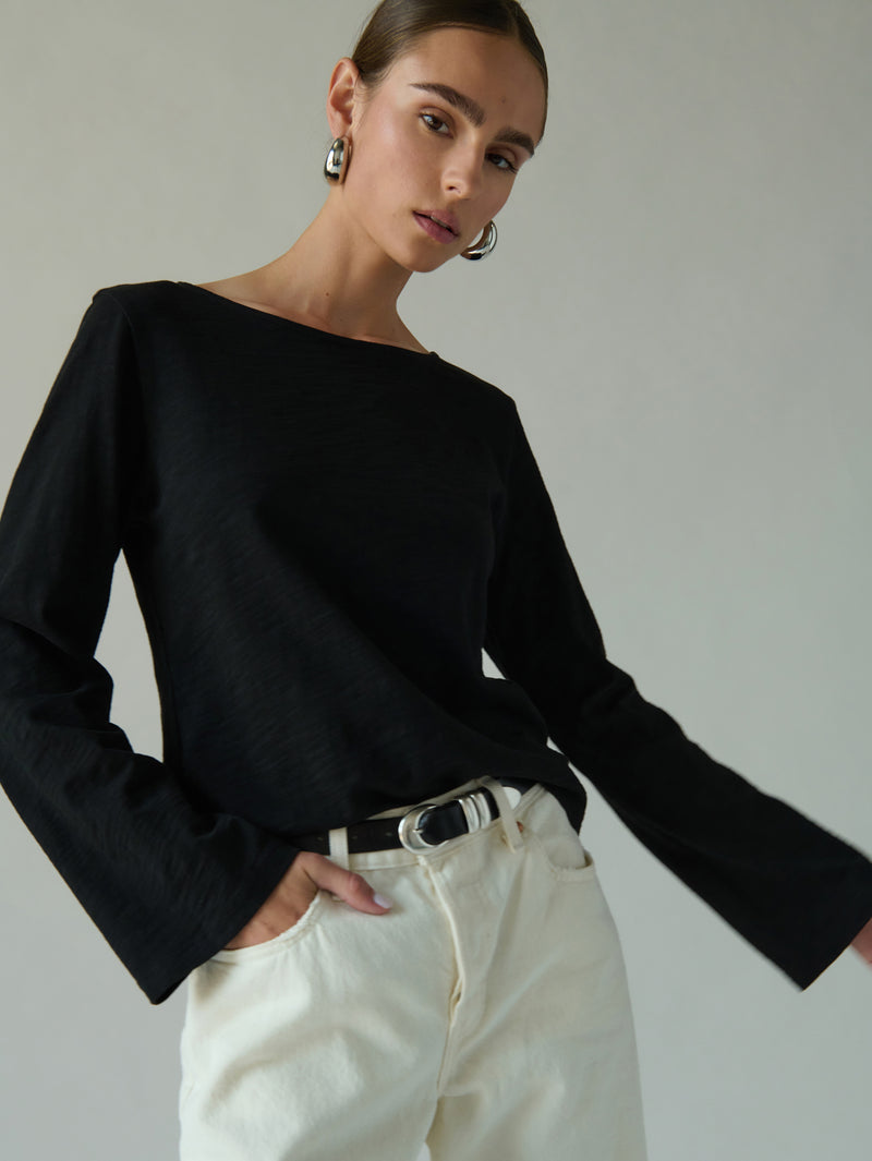 Nation Los Angeles Tavin Tie Back Top
