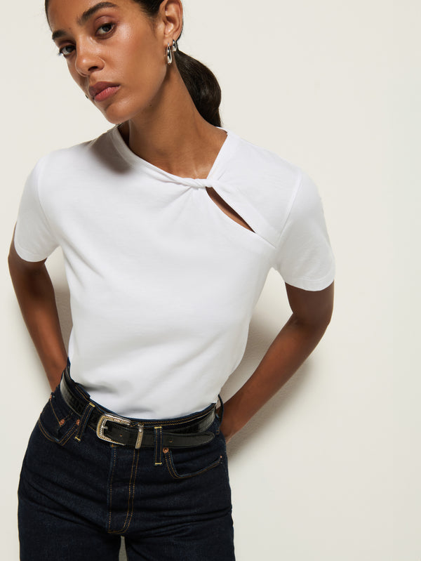 Nation Los Angeles Taya Twist Neck Tee