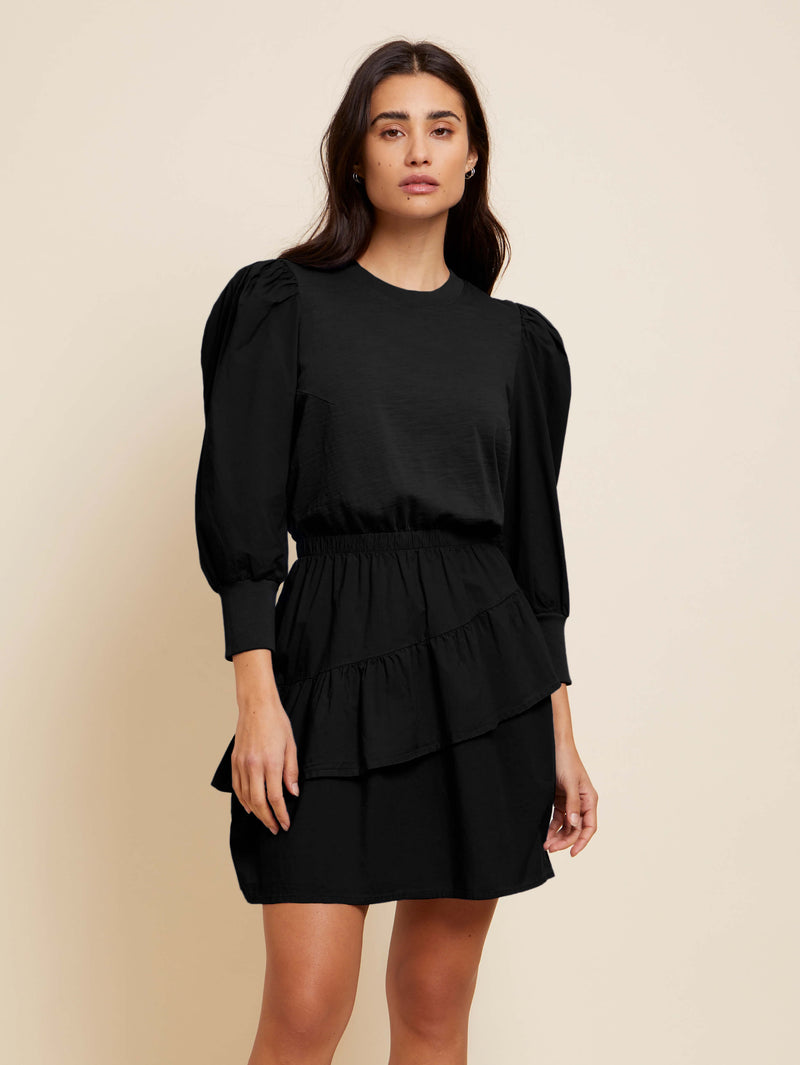 NATION LTD Tenley Ruffled Combo Mini Dress