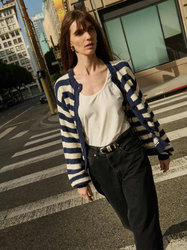 Nation Los Angeles Tessa Cardigan and Hailey Tank